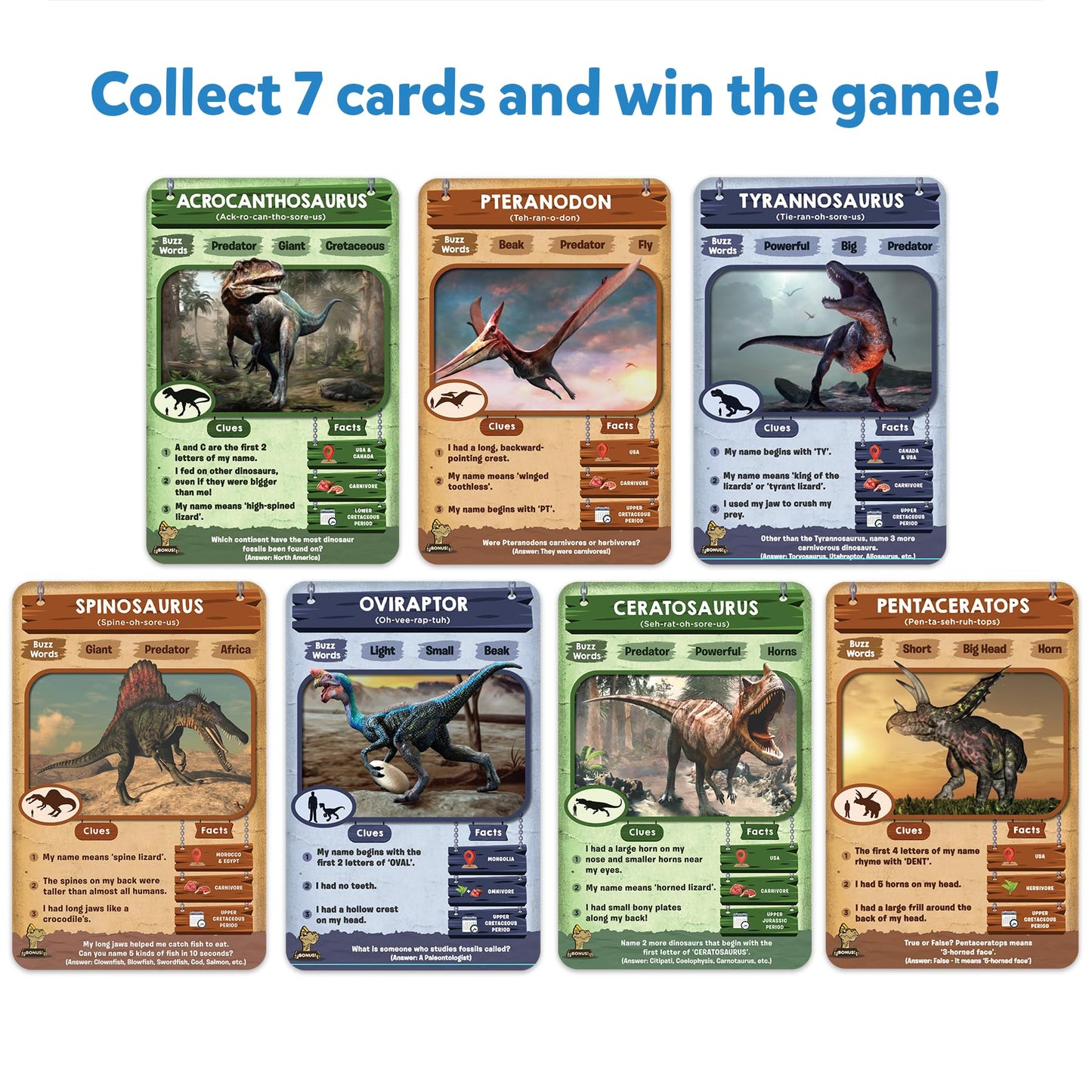 Skillmatics Guess in 10 Dinosaurs, Perfect for Boys, Girls, Kids, and Families Who Love Card Games, Toys, Travel Games, Gifts fo
