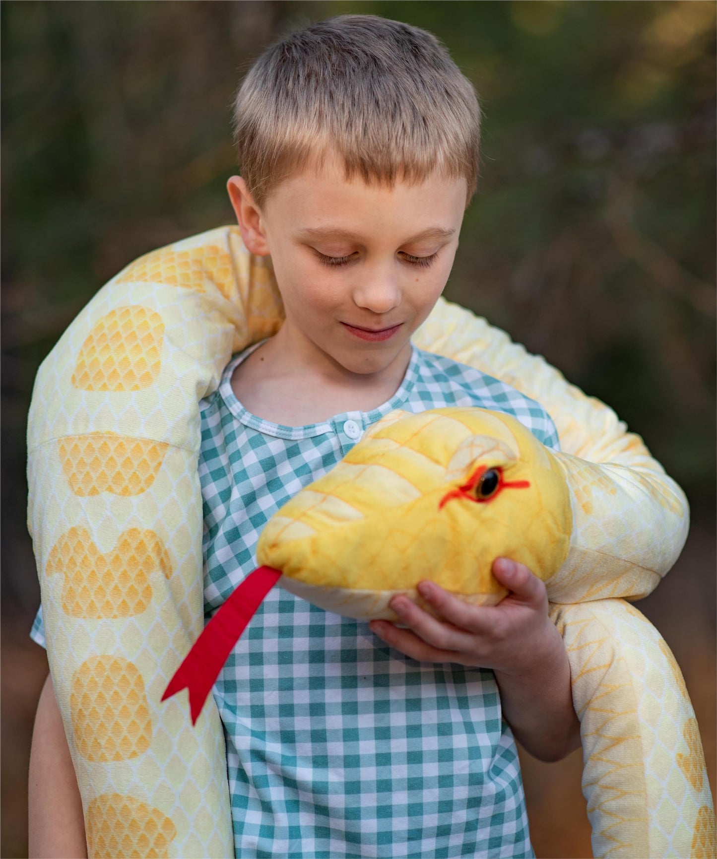 Morismos Giant Snake Plush 120 Inch Long Stuffed Animal Plush Snake With Babies Snake Stuffed Animal Toy For Kids Plush Party Decorations Favors Prank Props, 4 Snake Babies, 3 Snake Eggs