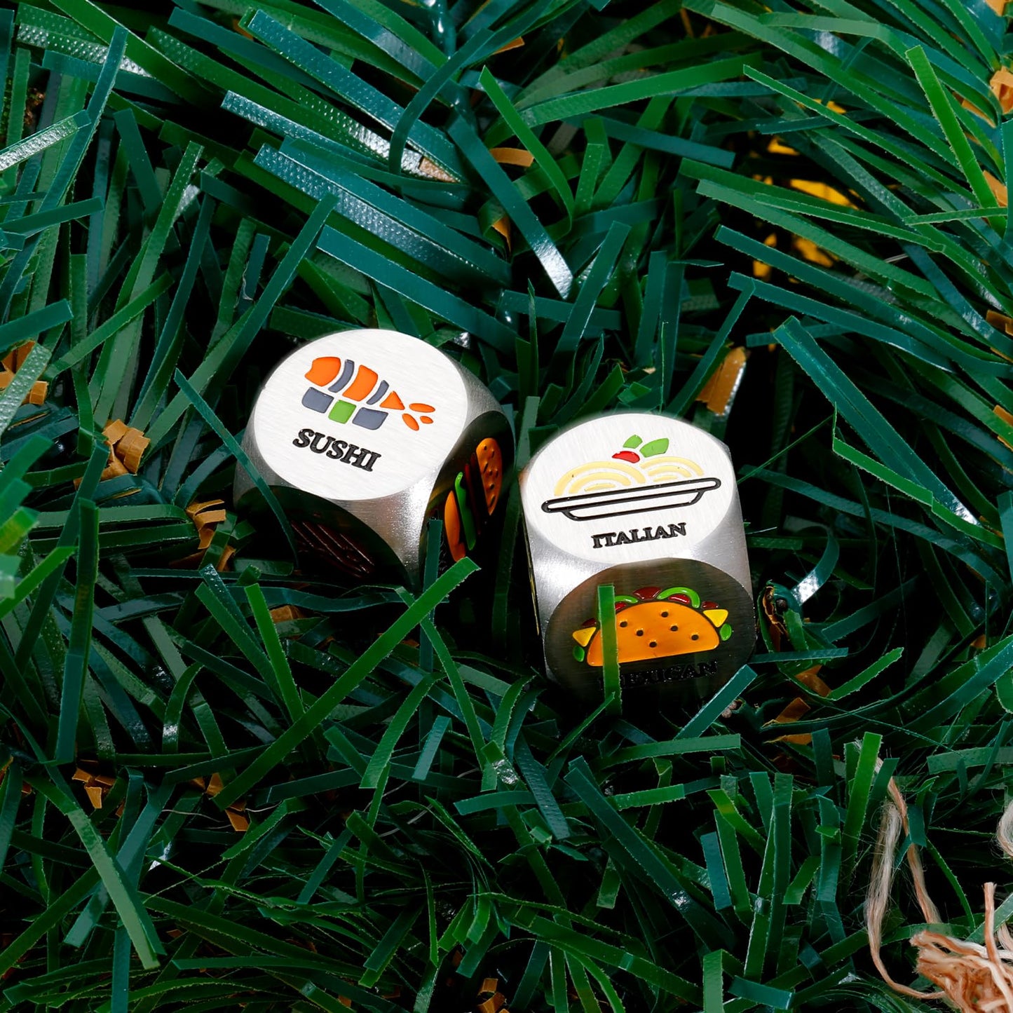 Valentines Gifts for Him Her, Anniversary Date Night Engagement Gifts for Boyfriend Couples 2PCS Color Food Dice Decider Wedding