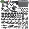 SWAT Team Military Accessories Kit 325 Pcs Pack Gear E.O.D Suit NVD Helmet Shipping Container protective coveringy Building Block Toy for Police Soldiers Compatible with Major Brands