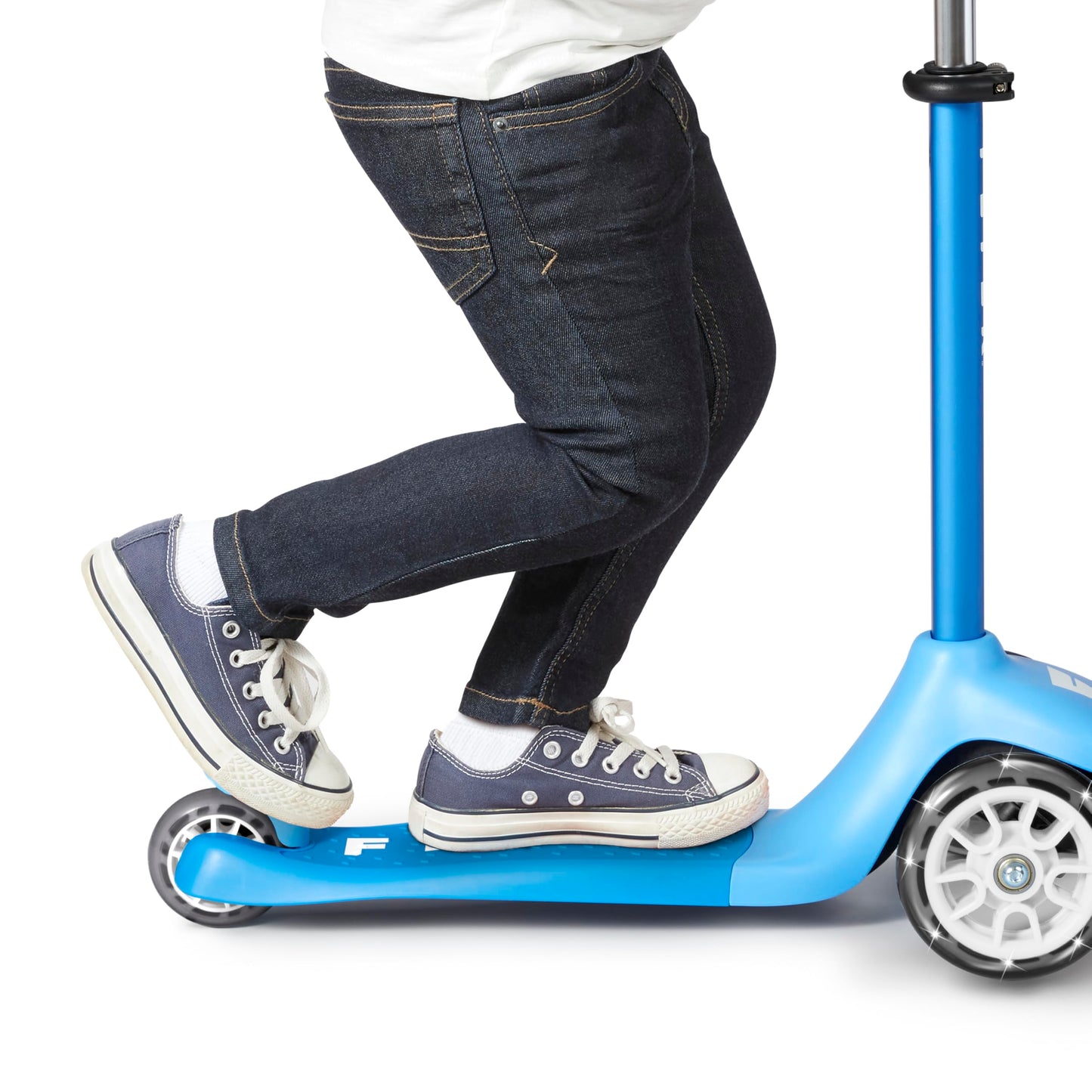 Kids Scooter, Toddler Scooter, Flyer Glider Jr. With Light Up Wheels, Blue, Radio Flyer Ride On Toys For Kids 2-5 Years Old, For
