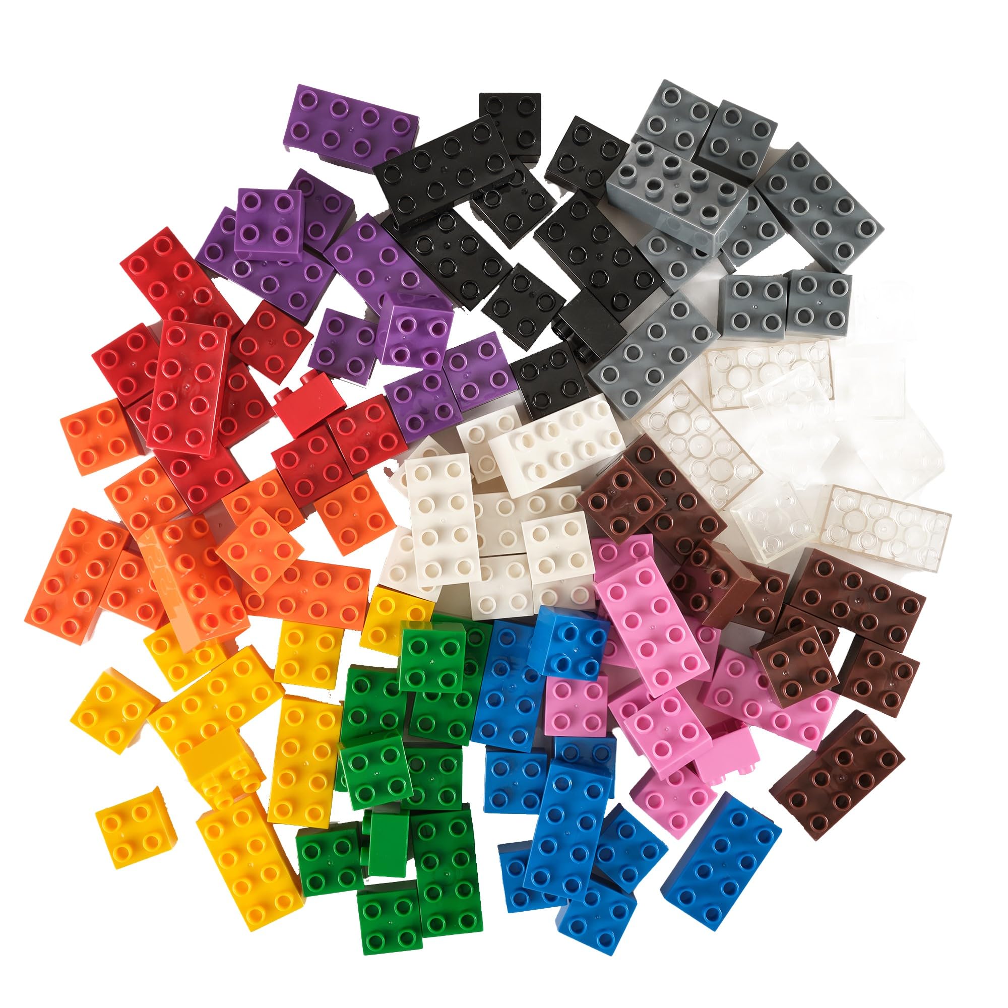 Strictly Briks Large Building Blocks - 108 pcs Rainbow Compatible with ...