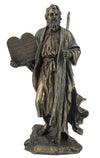 9.75 Inch Moses Holding The 10 Commandments Cold Cast Bronze Figurine