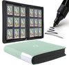 Toploader Binder Holds 288 Top Loaders - 9-Pocket Top Loader Binder for 3 x 4 Rigid Card Holders for Trading Cards or Sports Cards Model A - Asakusa Green