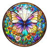 Wooden Puzzle for mature-themeds-Colorful Butterfly Wooden Puzzle Unique Shape Advanced Wooden Jigsaw Puzzle for mature-themed Wood Puzzles Challenge Wooden Jigsaw Puzzle (M-11.4 * 11.4in-200pcs)