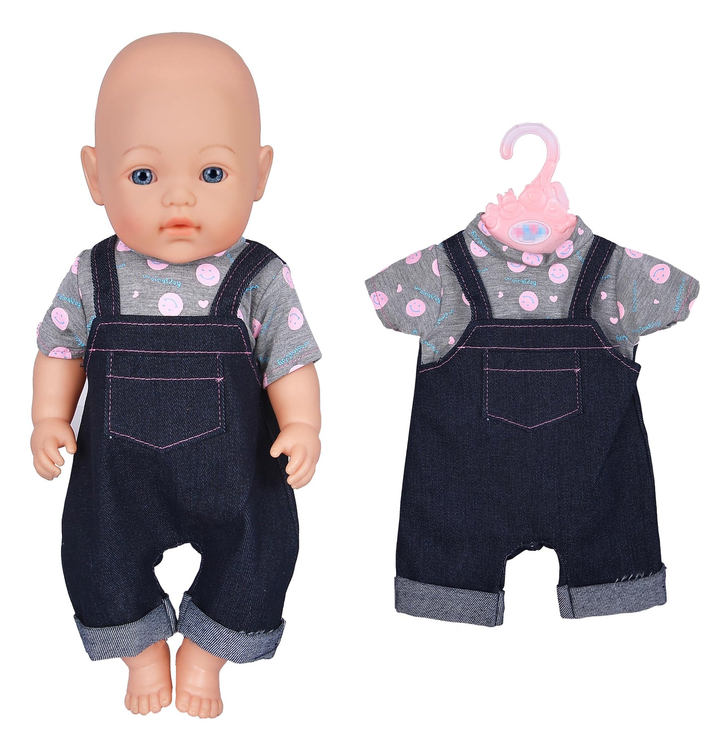 Ebuddy 6 Sets Doll Clothes Outfits For 43Cm New Born Baby Dolls, 15Inch Baby Dolls, American 18 Inch Girl Doll