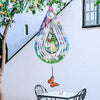Gnomes And Butterfly Hanging Wind Spinners, Outdoor 3D Metal Sculptures For Garden And Yard Decoration Large Wind Spinner With A