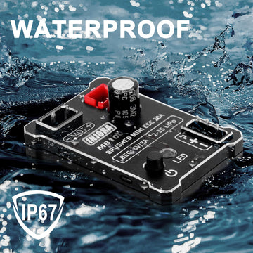 INJORA MB100-R80 20A Brushed Mini ESC for 1/24 1/18 RC Crawler Upgrade