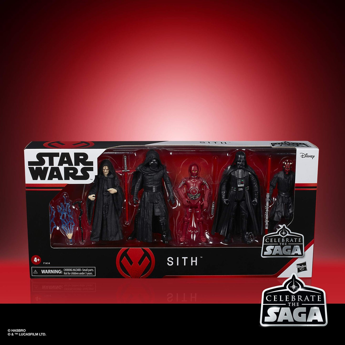 Star Wars Celebrate The Saga Toys Sith Action Figure Set 5-Pack, 3.75-Inch-Scale Collectible Figures, Toys For Kids Ages 4 And Up