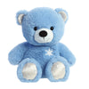 Aurora Festive Holiday Azure Bear Stuffed Animal - Seasonal Cheer - Heartwarming Gifts - Blue 8.5 Inches