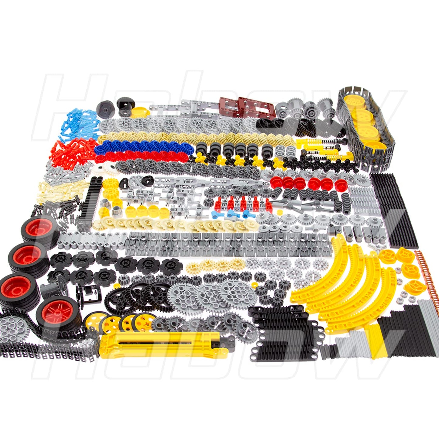 Habow 1085Pcs Technic-Parts Gears-Axle-Pin-Connector Compatible With Lego-Technic Shock Bsorber Wheels Chain Link Frame Joints C