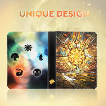 TCGUARD Trading Card Binder for MTG/YGO/PTCG/Game Cards Holds 900 Cards enhanced Collector Card Album for Standard Cards Toys Gifts for Kids (9 Pocket Yellow)