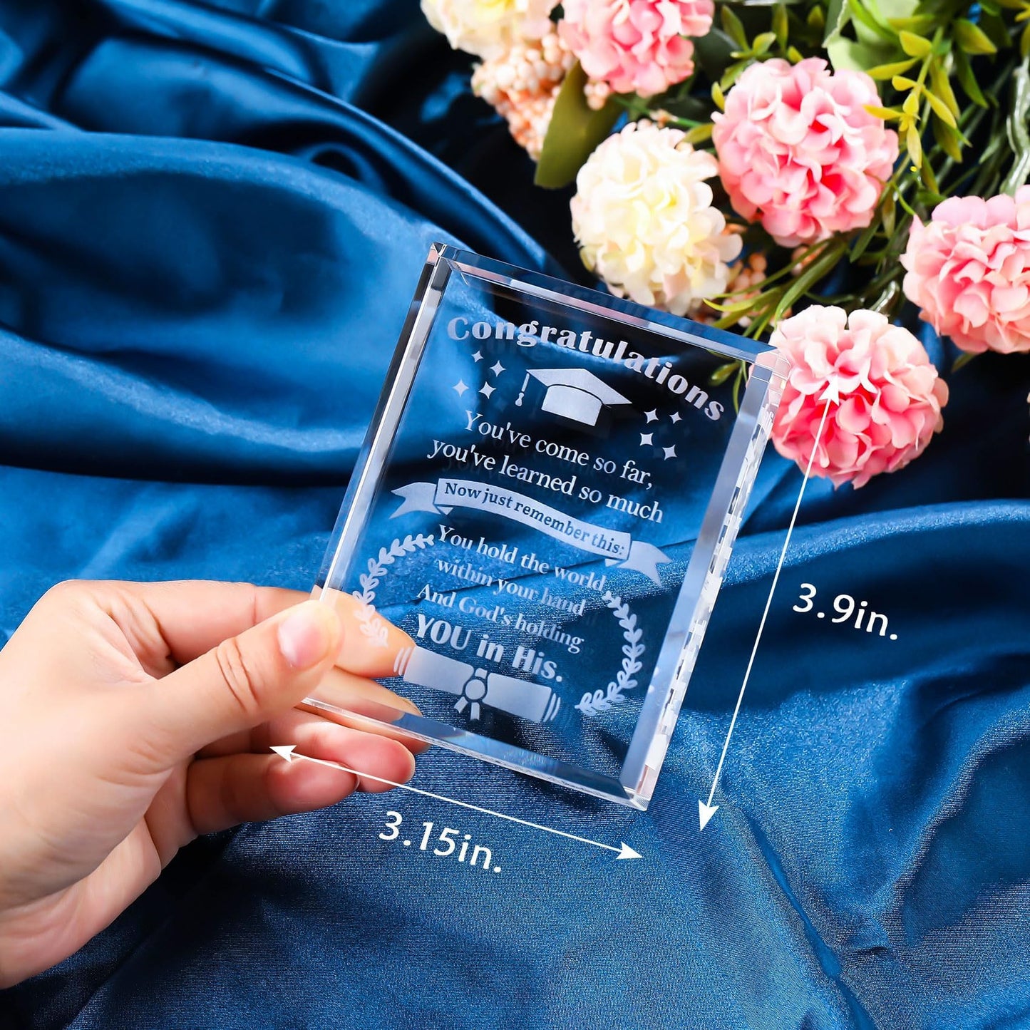 Movdyka College Graduation Gifts For Him Her 2024 High School Cool Class Of 2024 Crystal Keepsake Masters Degree Or Phd Graduati