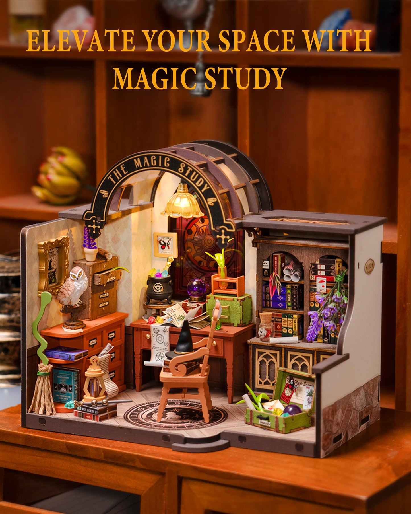 Rowood Miniature House Kit,Diy Miniature Dollhouse Kits For Adults,Mini House Craft Kits For Women With Led,Christmas Birthday G