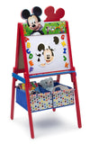 Delta Children Wooden Double-Sided Easel with Storage - Greenguard Gold Certified, Disney Mickey Mouse