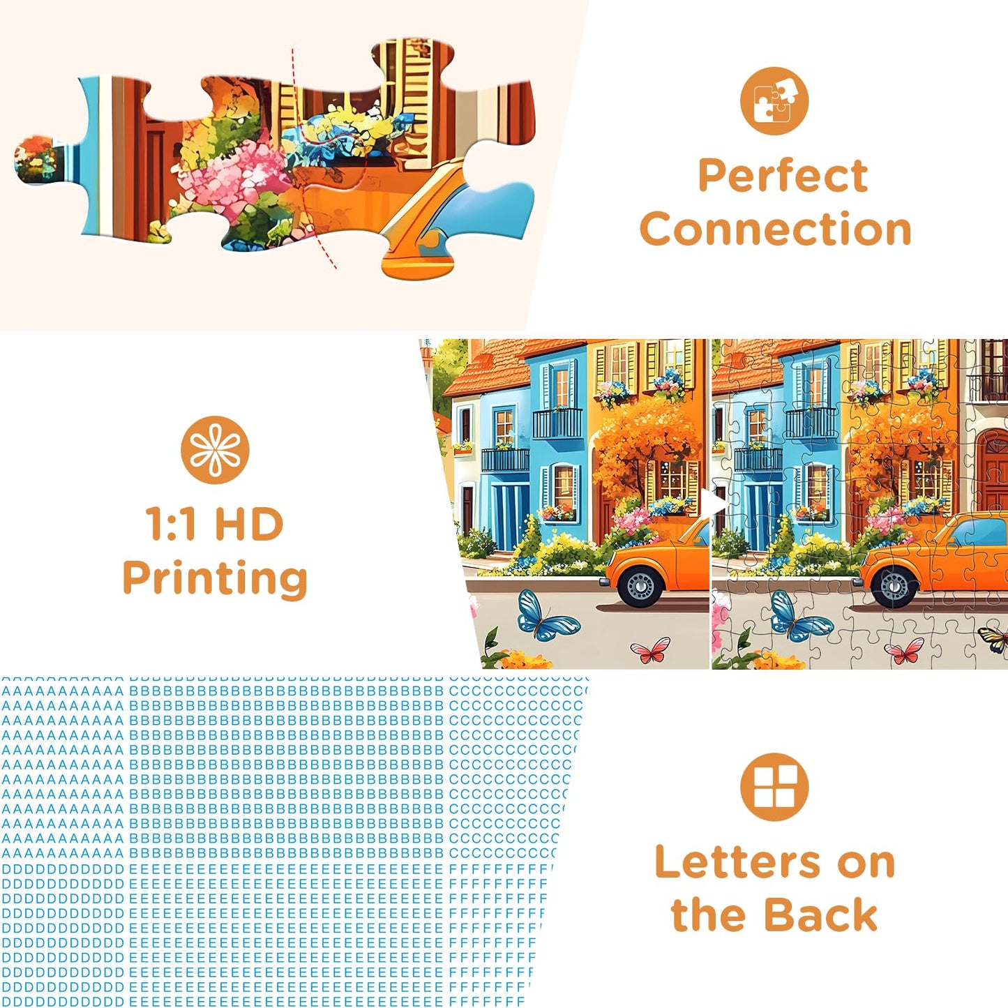 Jigsaw Puzzles 300 Pieces for Kids mature-themeds Seniors Car Butterfly Puzzles for mature-themed Recycled Paper 300 Pieces Puzzle as Home Decor Sturdy Puzzle Challenging Family Game Great Gift