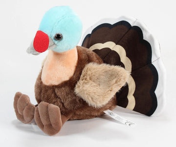 The Petting Zoo Turkey Stuffed Animal Plushie, Gifts For Kids, Wild Onez Wildlife Animals, Turkey Plush Toy 9 Inches