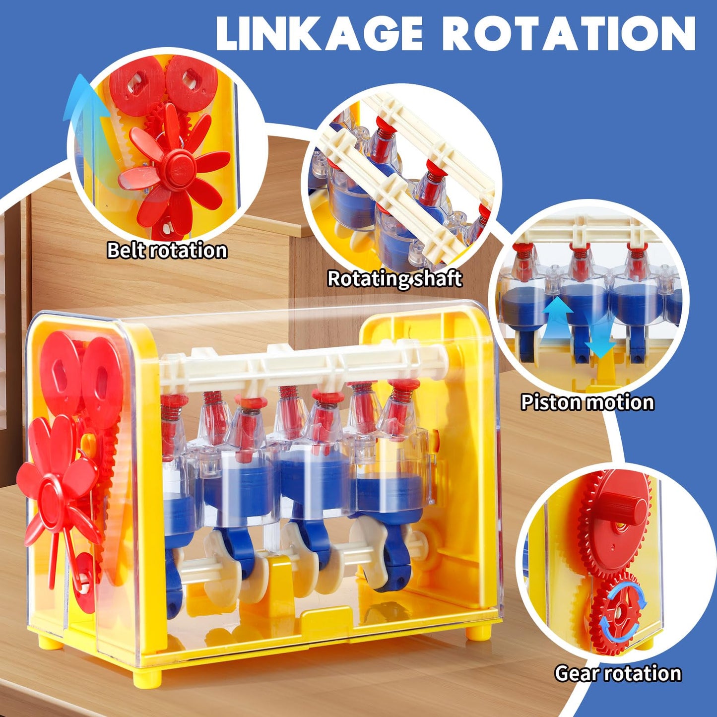 Bbnote Engine Building Toys For Kids 3 Year Old, Working Model Engine Kit Construction Toy For Boys And Girls Age 3-5 5-7 8-12.