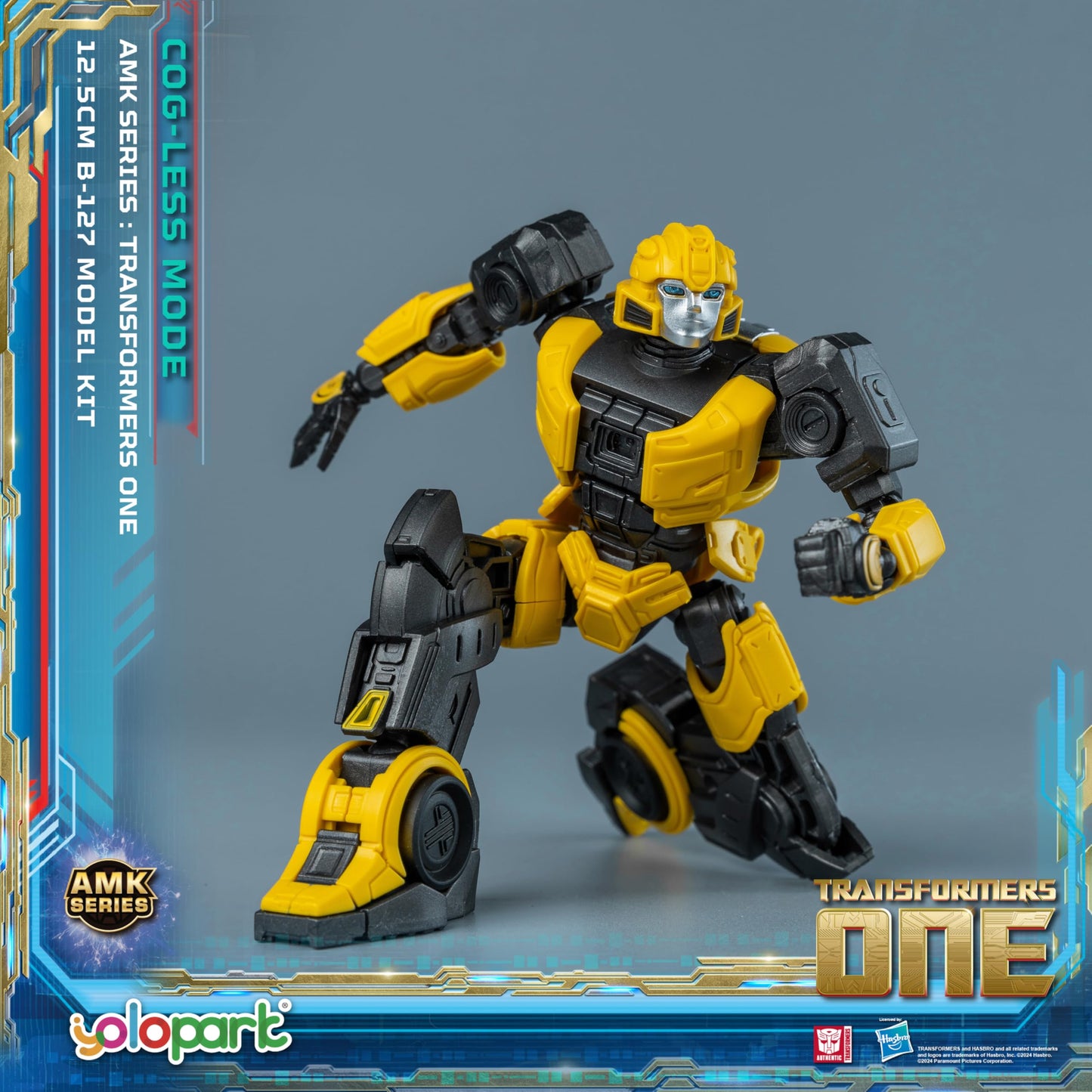 Yolopark Bumblebee Transformers Toy (B-127) Cog-Less Mode,4.92 Inch Highly Articulated Transformers One Toys For Boys Girls 8 Ye
