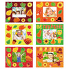 Chiazllta 30 Packs Fall Picture Frame Craft Kits For Kids, Thanksgiving Diy Pumpkin Maple Leaf Turkey Craft Autumn Holiday Art F