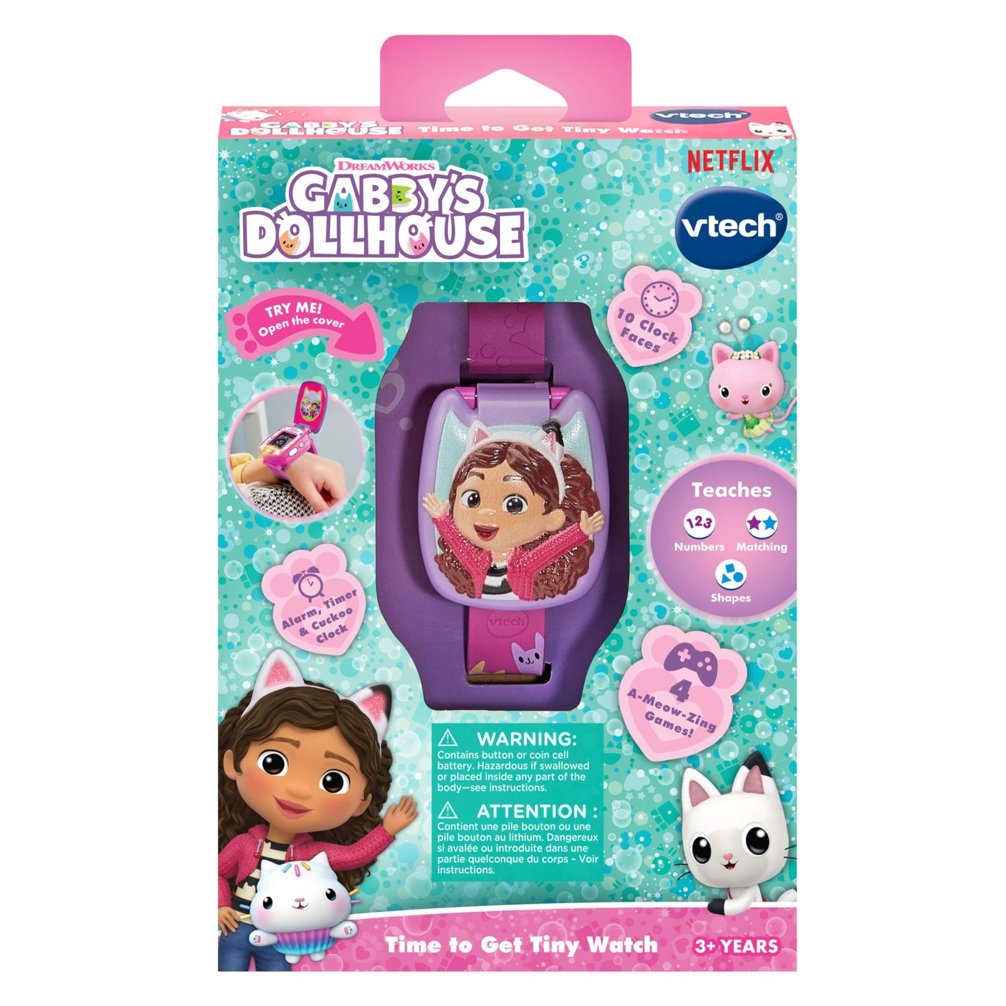 Vtech Gabby'S Dollhouse Time To Get Tiny Watch