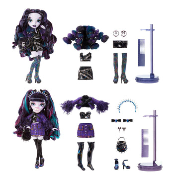 Rainbow High Shadow High Special Edition Twins- 2-Pack Fashion Doll. Purple & Black Designer Outfits With Accessories, Great Gift For Kids 6-12 Years Old & Collectors, Multicolor, 585879