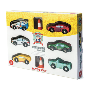 Le Toy Van - Cars & Construction Wooden Retro Metro Car Set Car Toy Play Set - Set 3 Cars | Boys Play Vehicle Kids Role Play Toy
