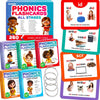 Quokka Phonics Flash Cards For Kids Ages 4-8 - 20 Phonic Stages 260 Card Games For Kids Ages 3-5 And 6-8 - Learn To Read Games &