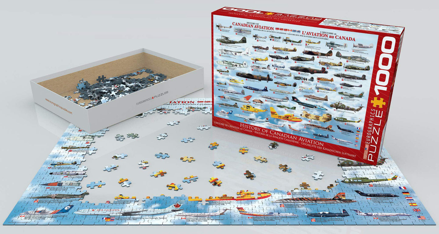 Eurographics History Canadian Aviation 1000 Piece Puzzle (6000-0231)