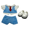 QIXINGWISE Clothes for 17cm Doll Clothes and Shoes Set for Dolls Complete Suit Outfit enhanced Fashion Cute Clothing for 17cm Dolls Accessories (NO Doll) (Blue)