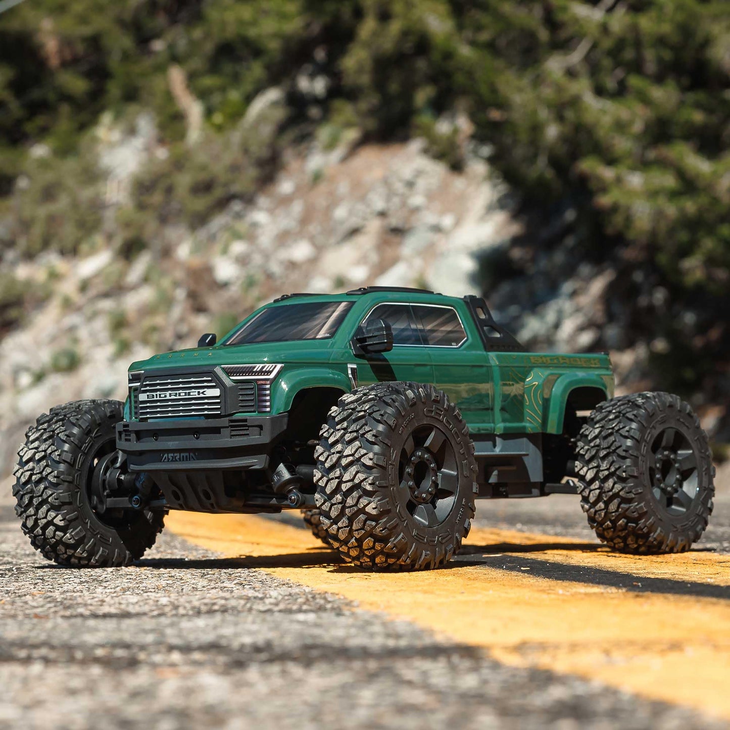 Arrma 1/10 Big Rock 4X4 223S Blx Brushless Street Truck Rtr With Dsc, (Green), Ara4312V4T2
