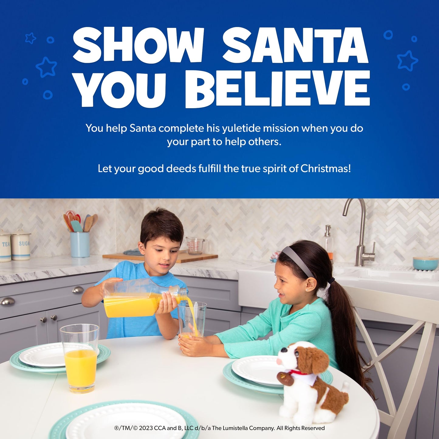Elf Pets: A Saint Bernard Tradition- Includes Beautifully Illustrated Hardbound Storybook, Huggable Elf Pet St. Bernard Stuffed Animal With Barrel Charm And Official Adoption Certificate