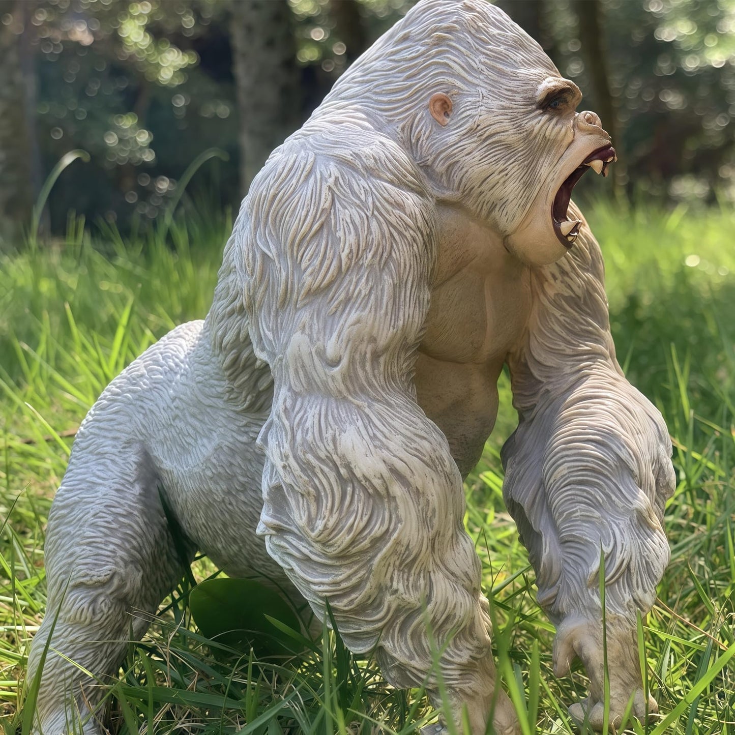 Gorilla King Kong Toys Realistic Rock Action Figure Rampage Gorilla Fight Mode Ape Solid Wild Animal Figurines for Role Playing