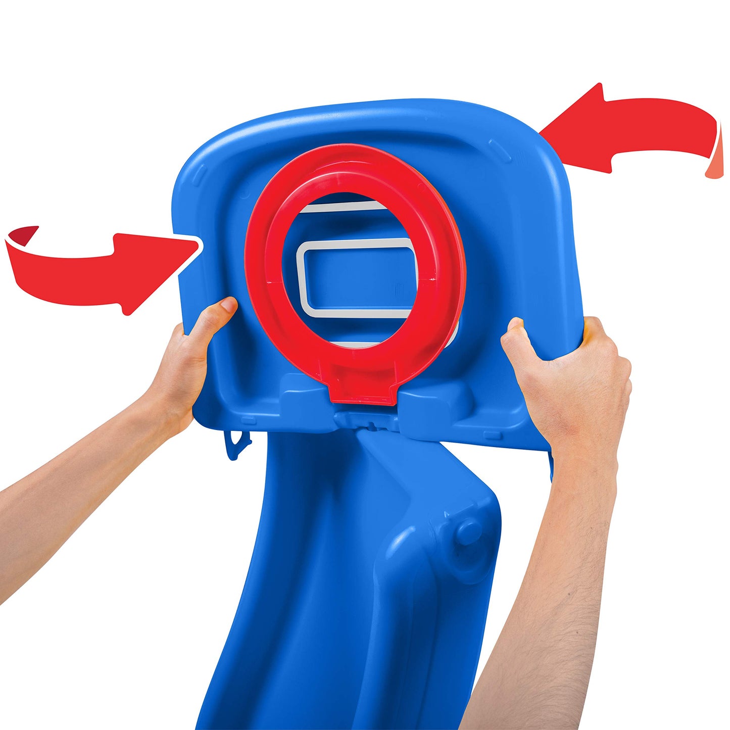 Grow'N Up 2-In-1 Basketball To Slide (2035) With Junior Sized Basketball - Easy To Convert From A Sturdy Slide To Playing A Game Of Hoop (30' High) - Fun Indoor & Outdoor Gift For Toddler