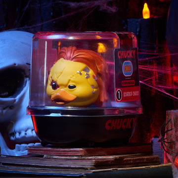 Tubbz Chucky Scarred Collectible Vinyl Rubber Duck Figure – Official Chucky Merchandise – Horror Tv & Movies