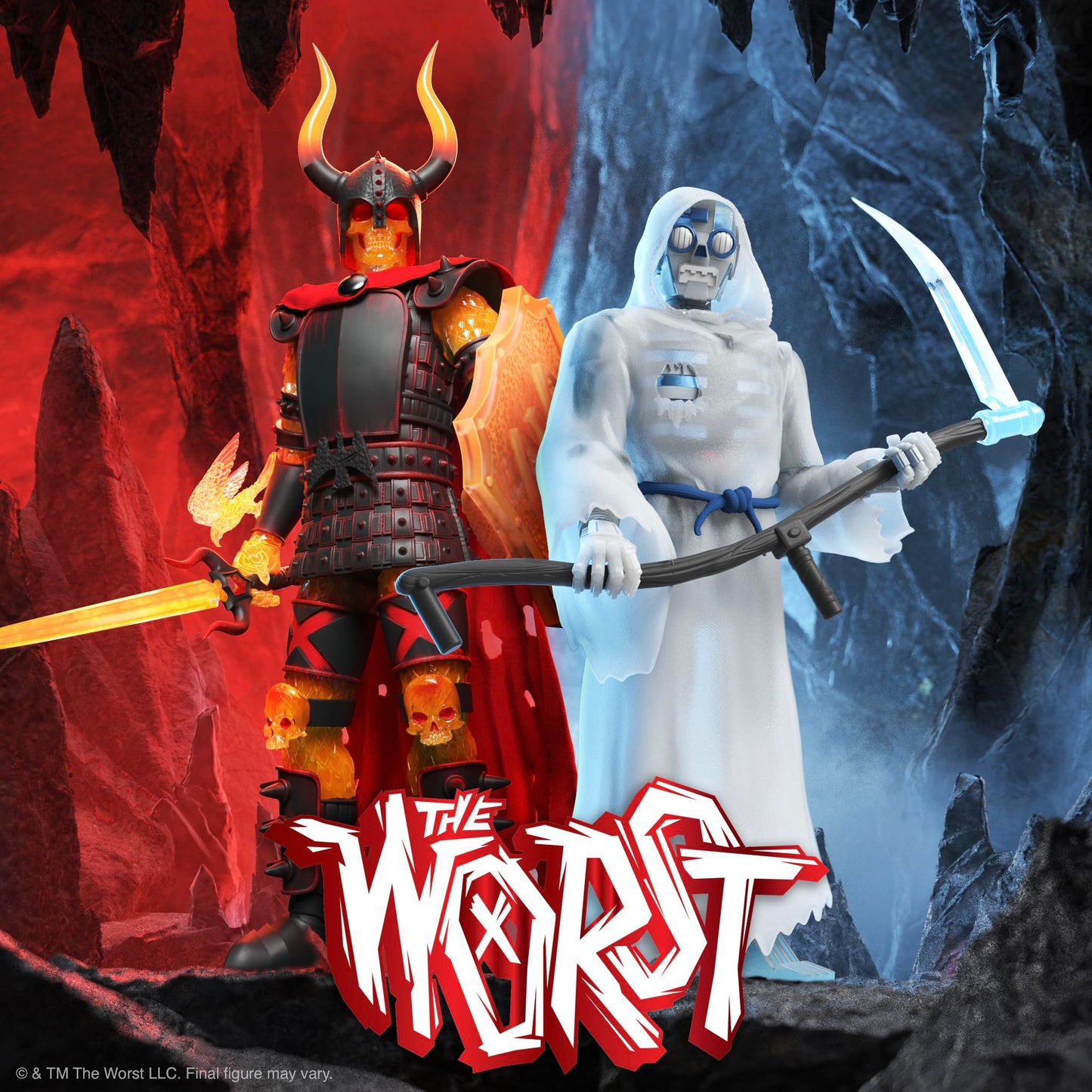 Super7 ULTIMATES! The Worst Robot Reaper (Frozen Death) - 7'' The Worst Action Figure with Accessories Collectibles and Retro To