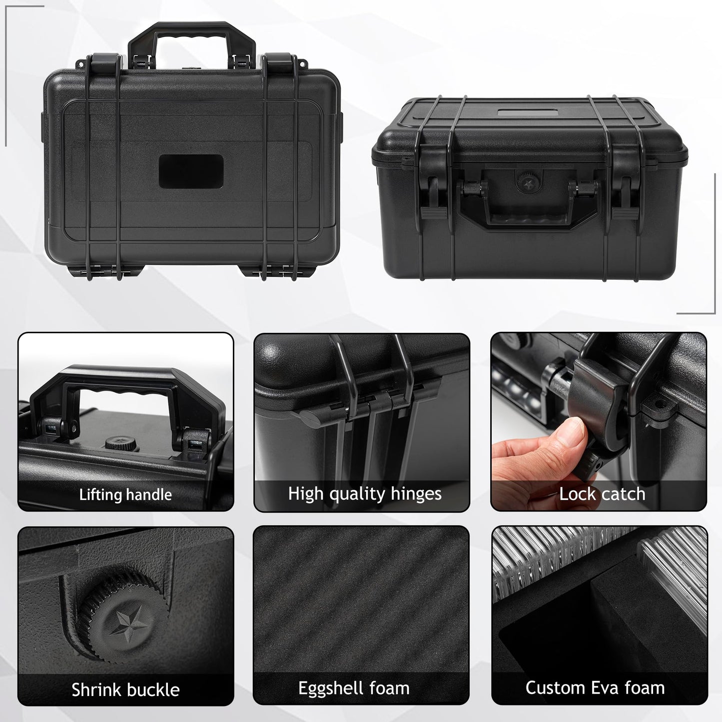 Ouutmee Graded Card Case Storage Box, Trading Card Storage Box, Waterproof Card Slab Carrying Case Compatible With 80+ Psa, Csg,