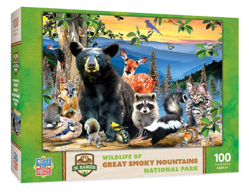 Wildlife Of Great Smokey Mountains National Park 100 Piece Jigsaw Puzzle