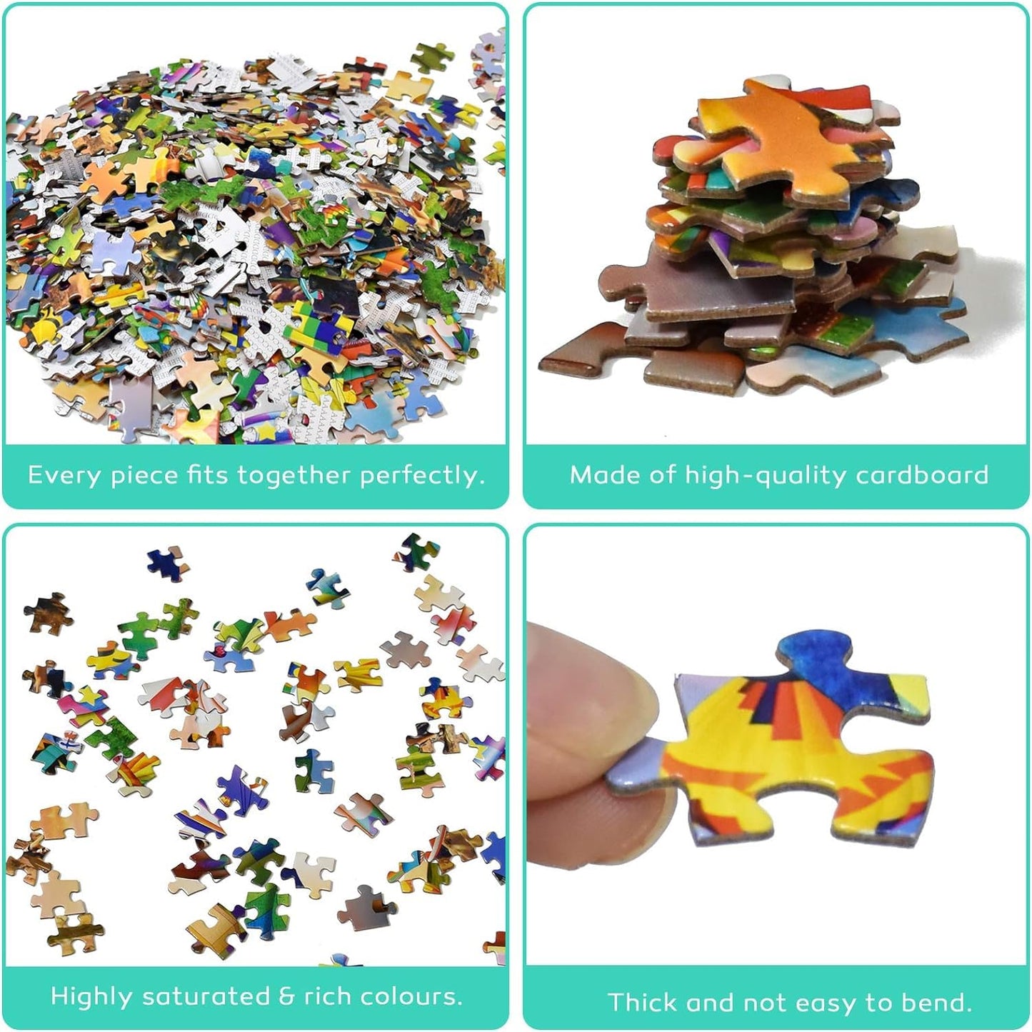 Amazing Puzzles 1000 Piece Jigsaw Puzzle For Kids And Adults 19X27In - Kaaba, Makkah