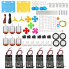 DC Motors Kit for Kids, 6 Set 159pcs Mini Electric Hobby Motor Strong Magnetic with Plastic Gears, Shaft Propeller, Plastic Whee