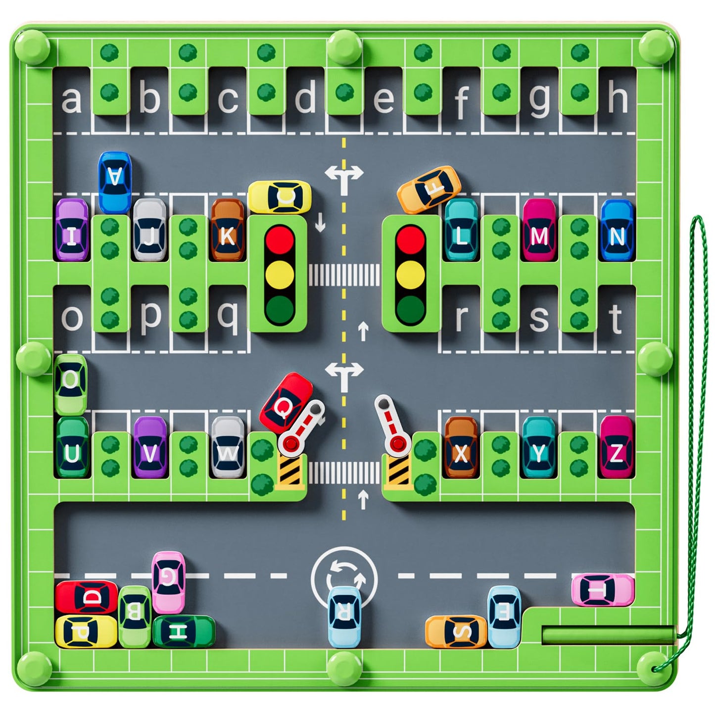 Zhiwuzhu Magnetic Alphabet Maze,Montessori Toys,Wooden Toddler Toys For Ages 2-4,Sensory Travel Toys Fine Motor Skills,Ideal Gif