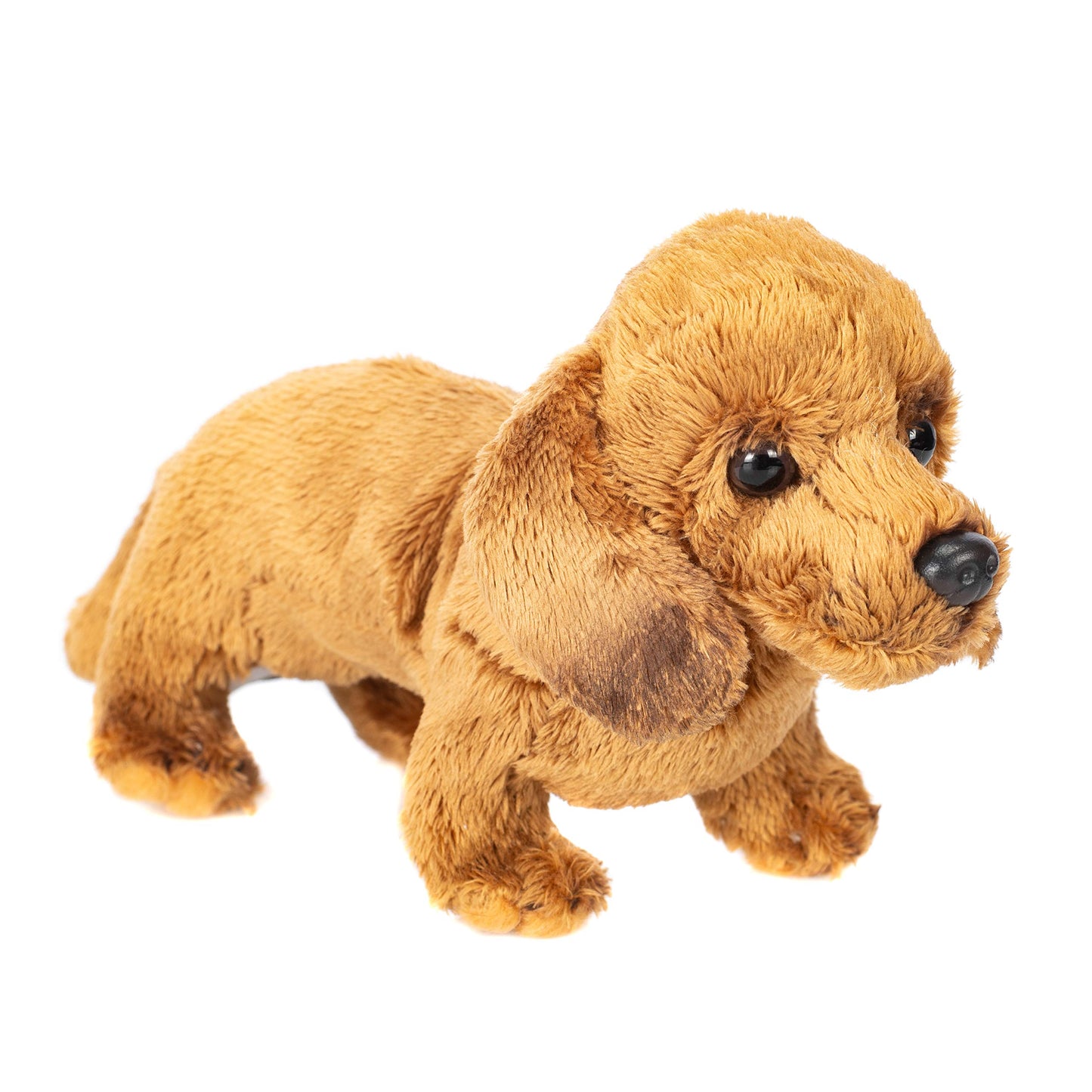 Demdaco Light Brown Dachshund Children'S Plush Beanbag Stuffed Animal Toy