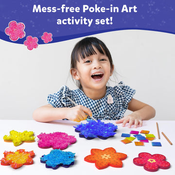 Skillmatics Poke-In Art - Flower Bouquet, Easter Basket Stuffers, Mess-Free Fun For Kids, Diy Craft Kits, Creative Activity, Gifts For Girls & Boys Ages 4, 5, 6, 7, 8, 9
