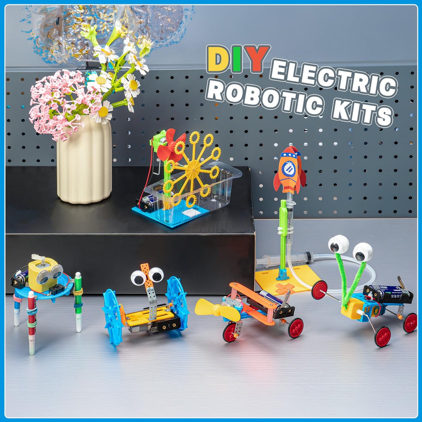 Stem Robotics Kits For Kids Age 8-12 8-10, Science Kits For Kids 5-7, Stem Toys For Boys Age 6 7 8 9 10 12 13 14 Girls Boys Birt