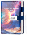 Cagie Diary With Lock For Teens Who Like Planet, Gifts For Teen Girls And Boys 12-18 Securely Guard Secrets Journal With Lock, 5