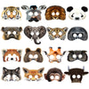 Blulu 16 Pieces Animal Face Masks Jungle Animal Paper Masks Forest Animals Cartoon Masks Zoo Animal Face Masks Woodland Party Fa