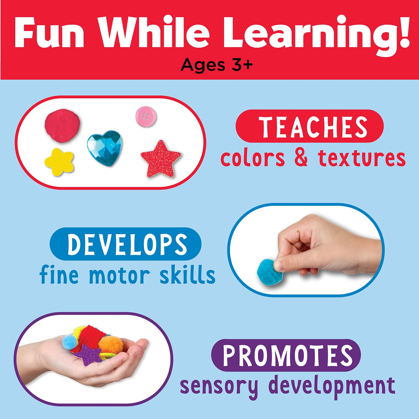Creativity For Kids Sticky Wall Art: Balloons - Arts And Crafts For Kids Ages 3-4+, Toddler Learning Toys
