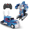 Family Smiles Kids Transforming Robot RC Truck Toys for Boys Ages 8-13 Years Remote Control Car Gift