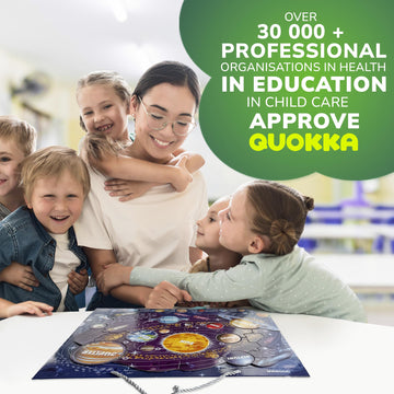 Quokka Magnetic Toddler Puzzles Ages 3-5 - 3 Educational Travel Games Puzzles For Kids Ages 4-6 - Space, Usa And World Map Learning Toys For Boy And Girl 2-4 Learn United States