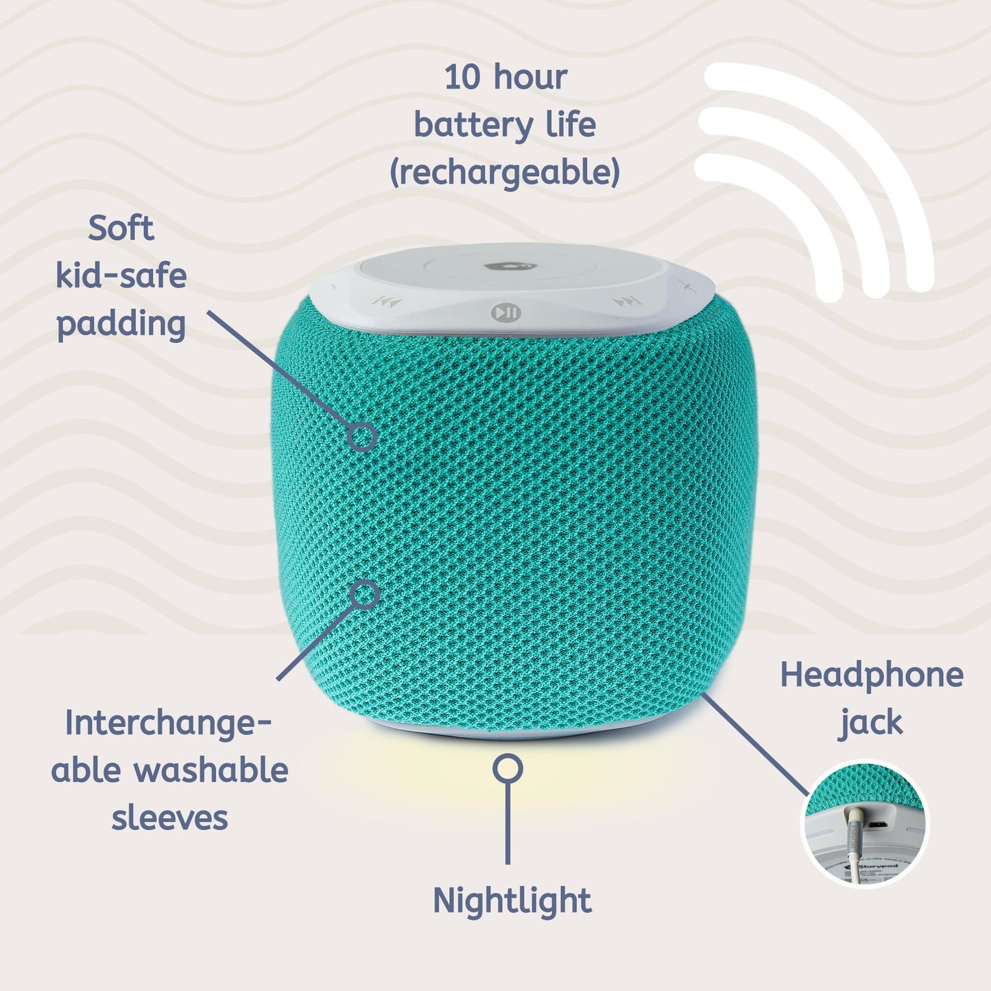 Storypod The Learning-First Audio Play System | Starter Set | Interactive Educational Toy & Storyteller | Boys & Girls | Young Kids | Toddlers & Preschoolers (The Storypod - Green)